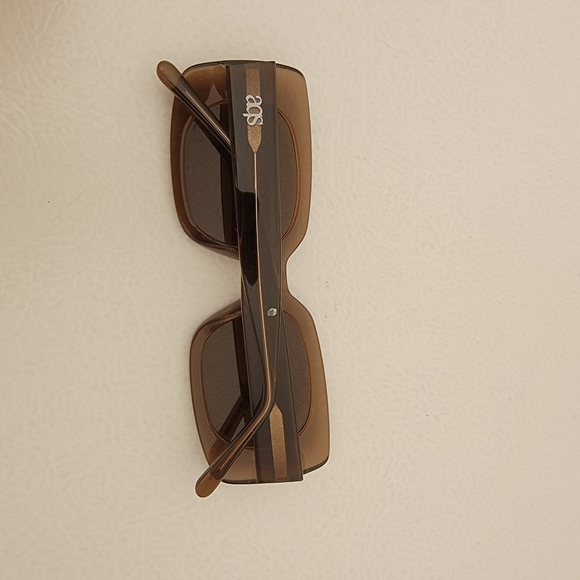 AQS Brown Frame and Lens Sunglasses - Picture 3 of 3